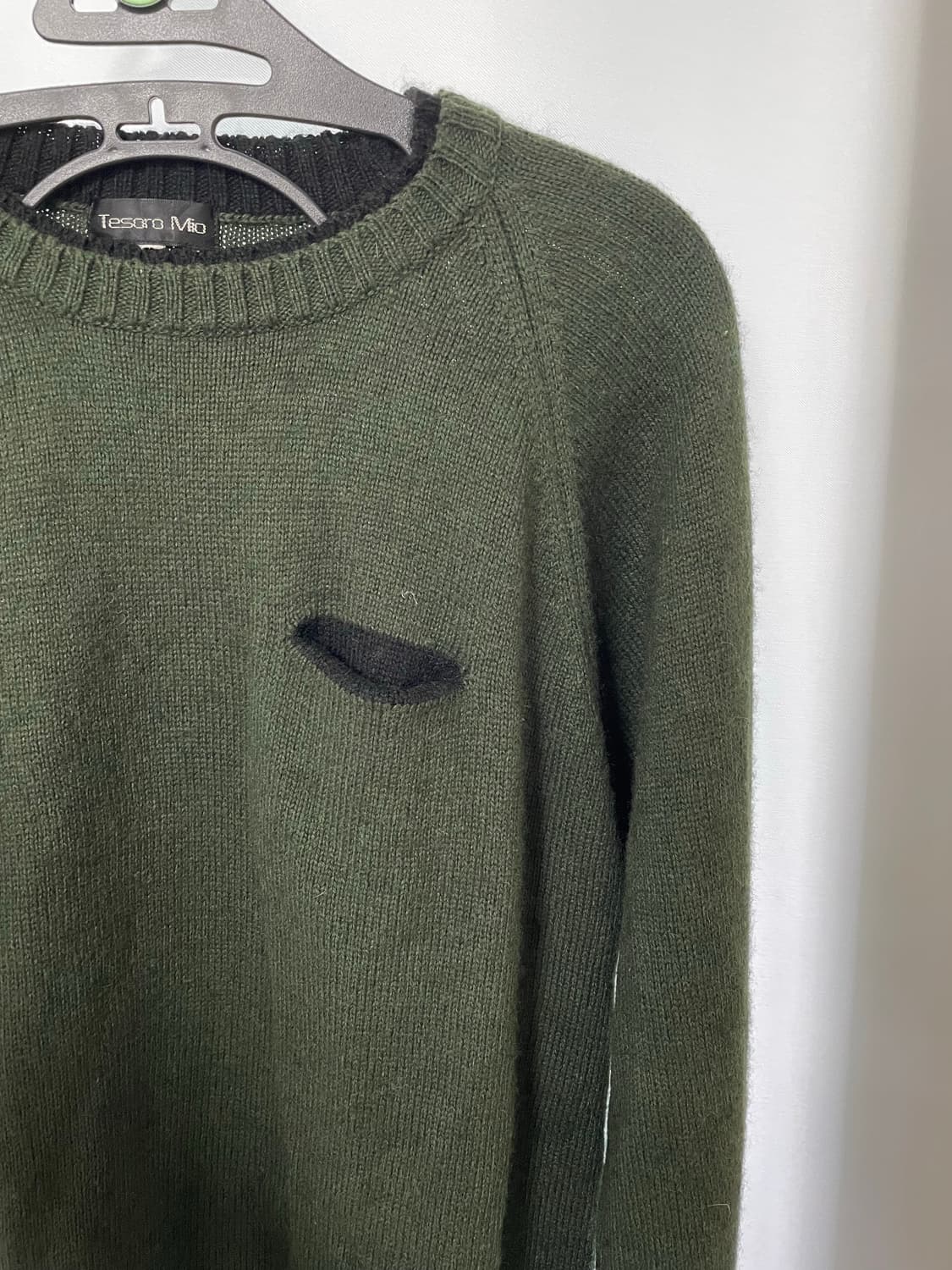 빈티지 올리브 니트 상품이미지2