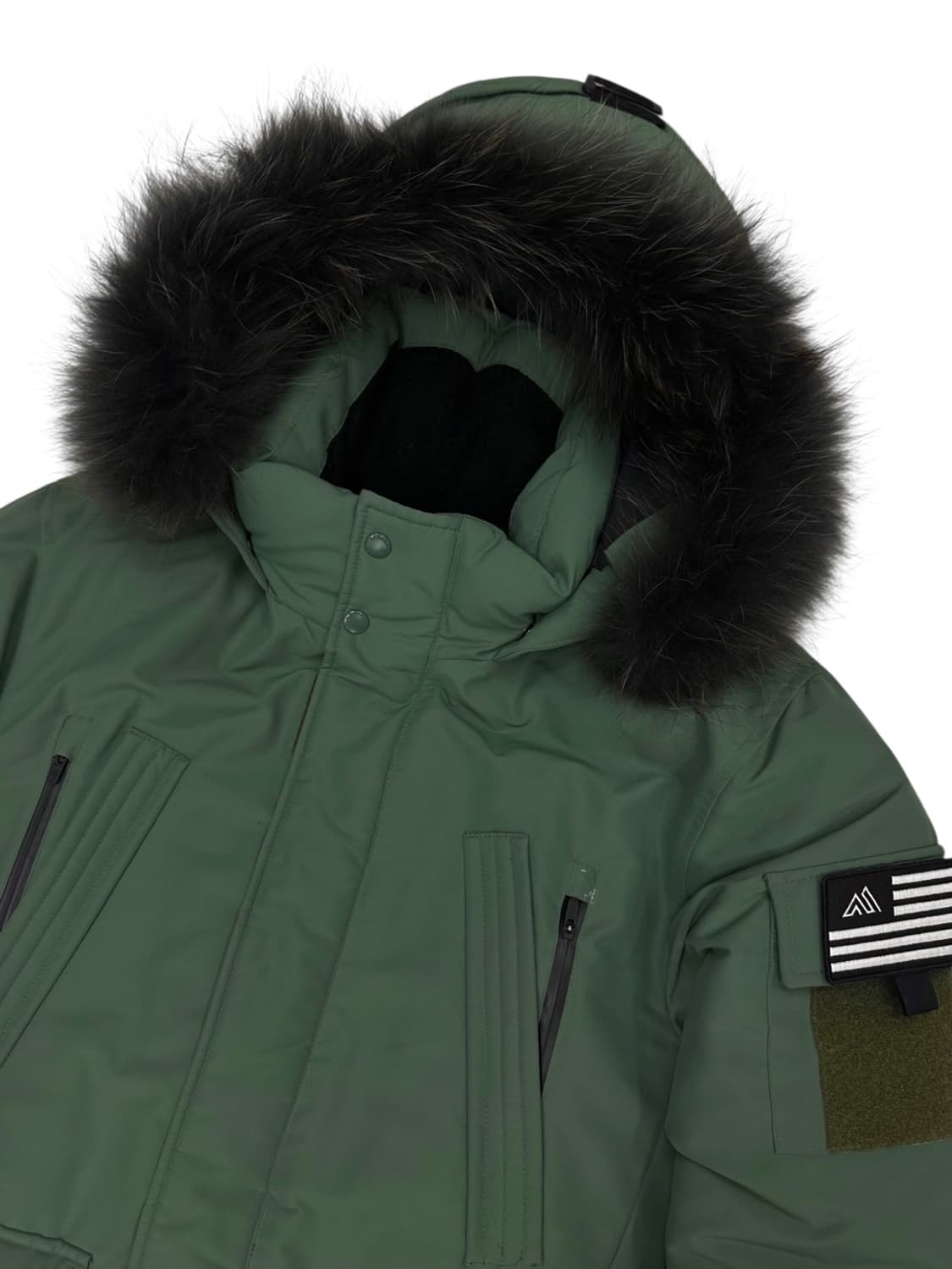 그레고리 덕다운 패딩 카키그린 (M) 상품이미지2