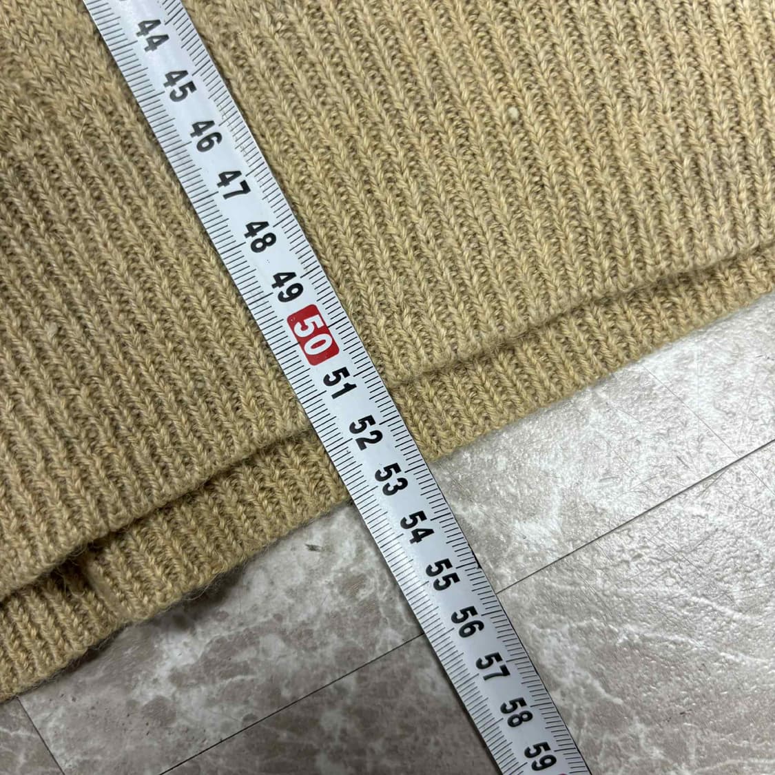 폴로 랄프로렌 핀터깔 베이지 걸즈 브이넥 울 니트(S) 상품이미지7