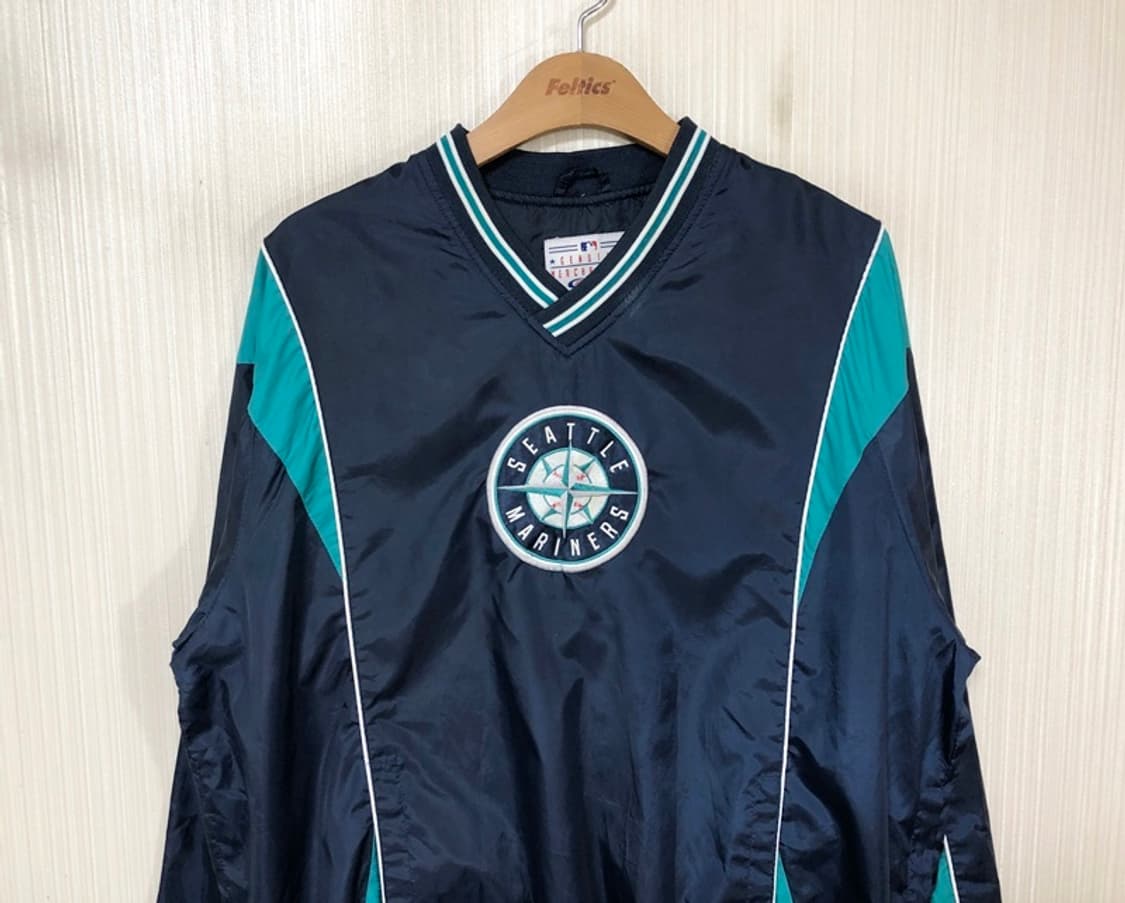 MLB GIII 시애틀매리너스 웜업풀오버/윈드자켓 S(해외) 상품이미지2