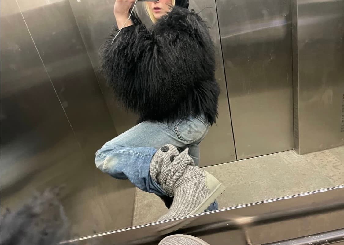 Ugg cardy knit boots grey 어그 카디 니트 부츠 상품이미지6