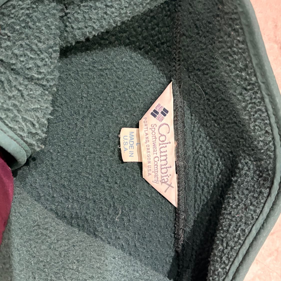 90s USA 🇺🇸 콜롬비아 플리스 신칠라 스냅티 풀오버 후리스 상품이미지5