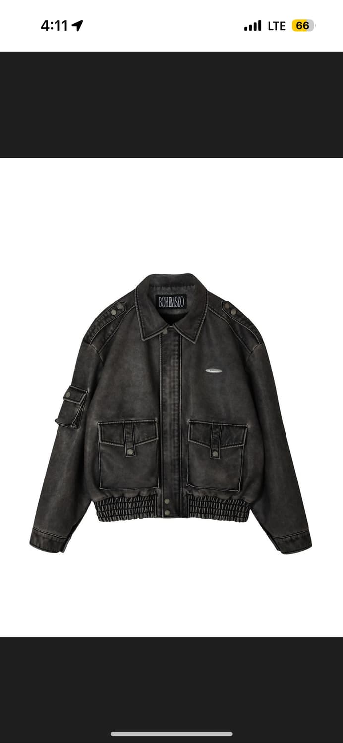 보헤미안서울 레더봄버자켓 상품이미지1