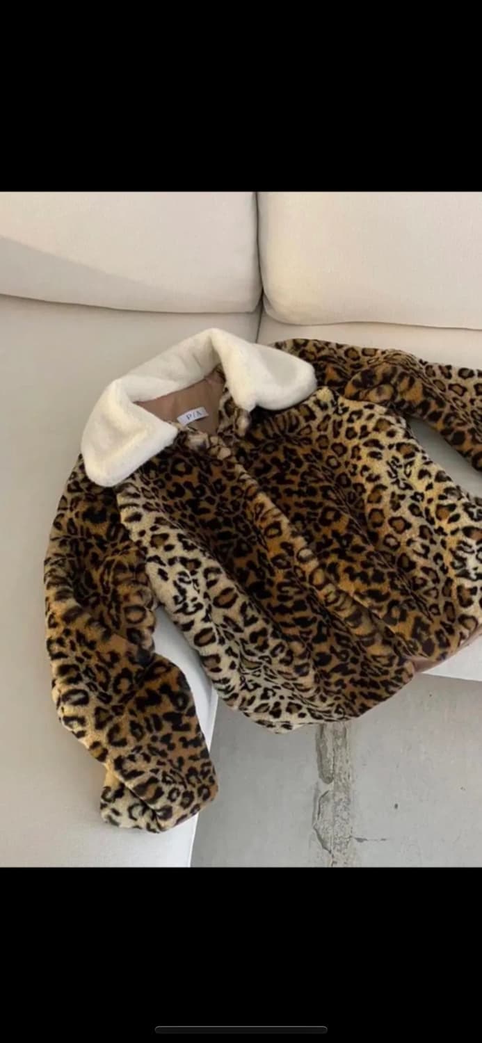 폴앤앨리스 레오파드 퍼 코트 상품이미지7