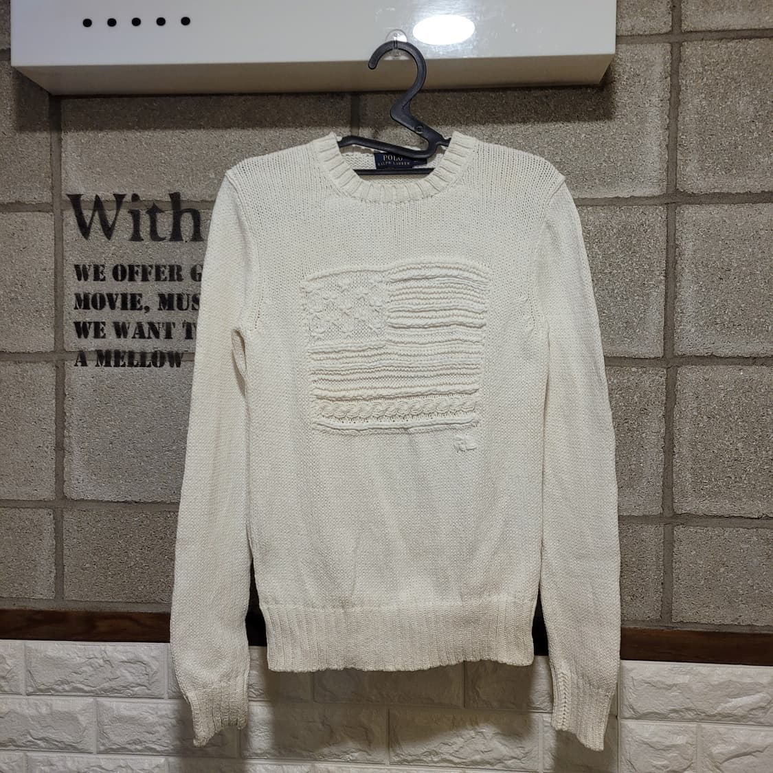 폴로 랄프로렌 성조기 니트 M 상품이미지1