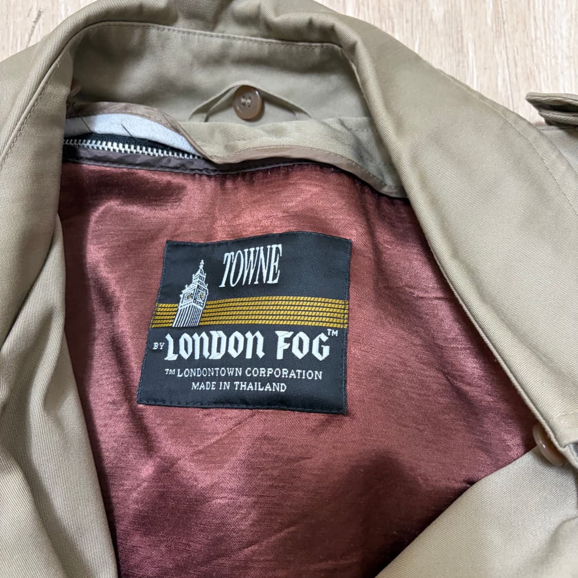 런던포그 안감내피 더플 트렌치코트 L/100  상품이미지7