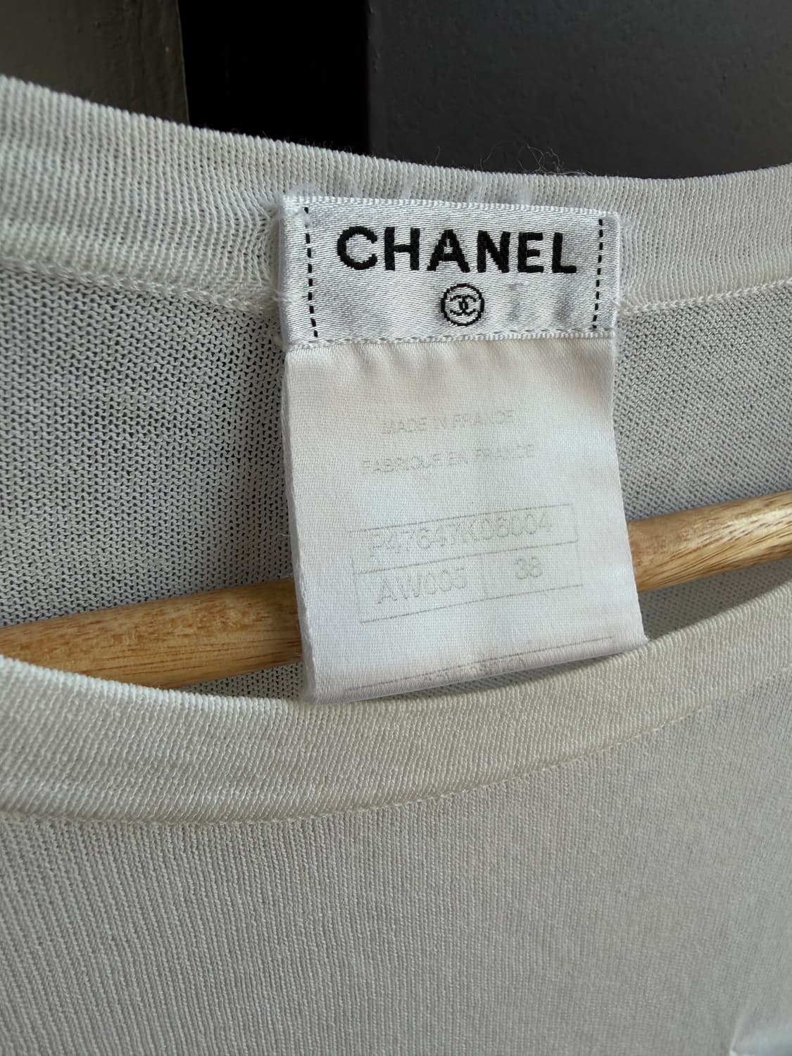 38/ 샤넬 05AW 비즈로고 슬리브 긴팔 상품이미지6