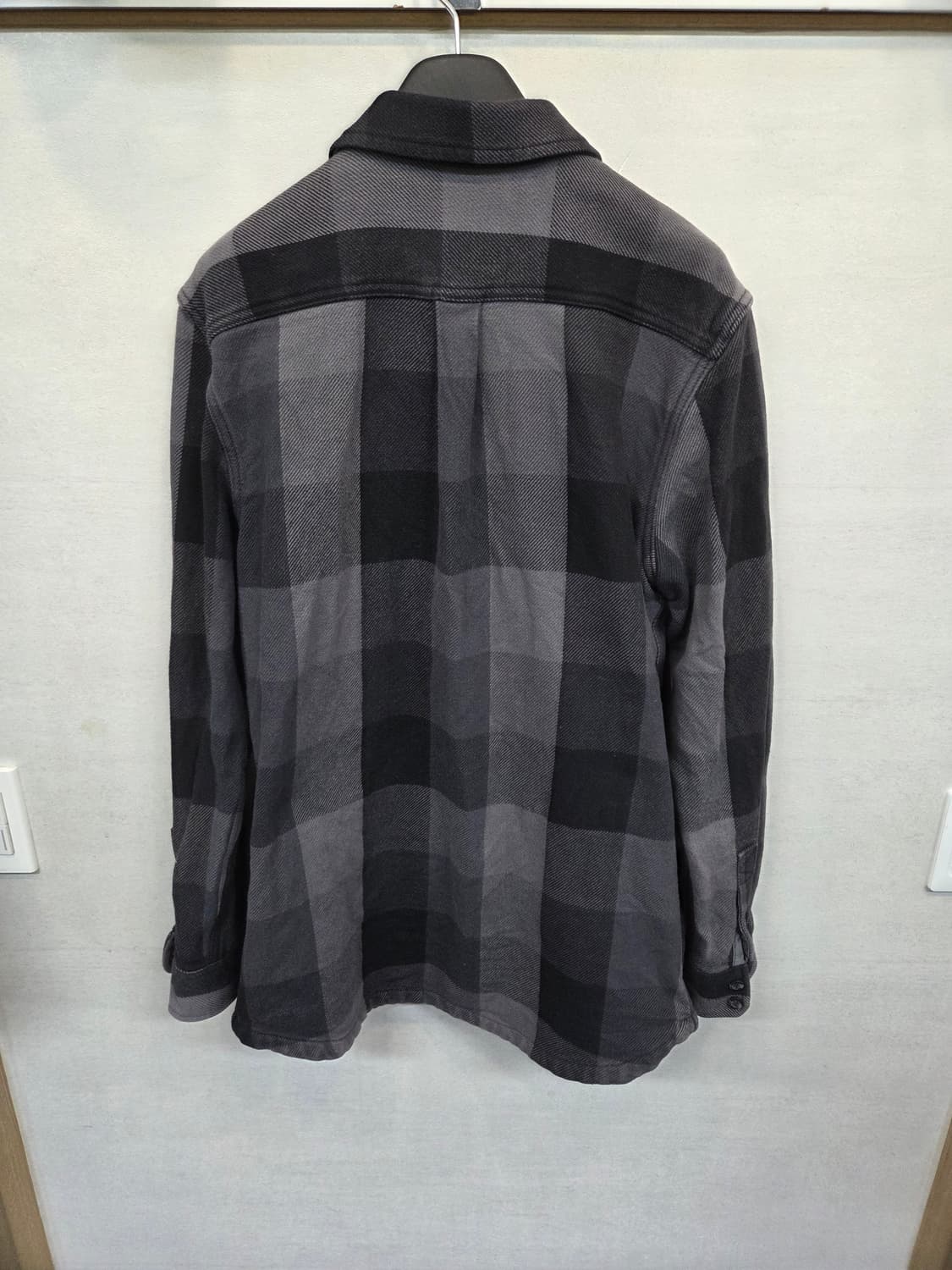 반스 빈티지 모직느낌 체크 셔츠 자켓 클래식핏 m 상품이미지2