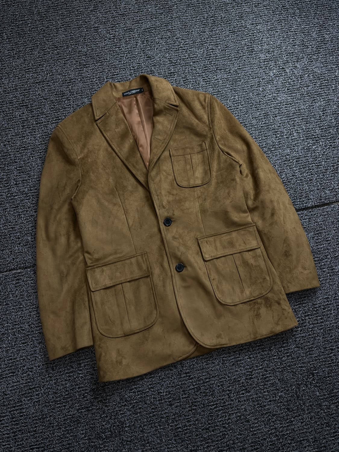 돌체앤가바나 아카이브 브라운 스웨이드 블레이저 자켓 1873 상품이미지1
