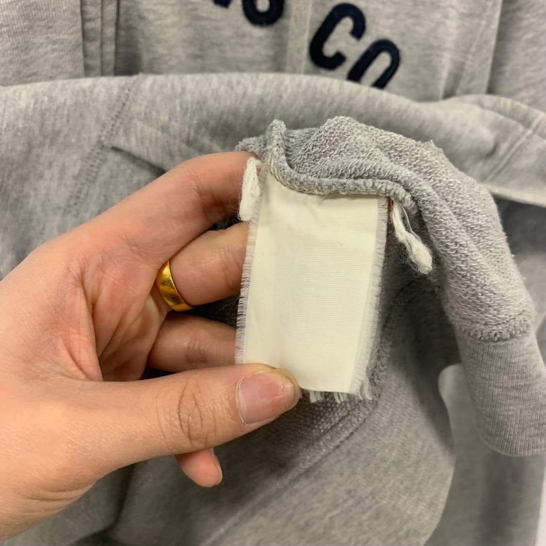 폴로 진스 스펠아웃 그레이 후드집업 상품이미지5