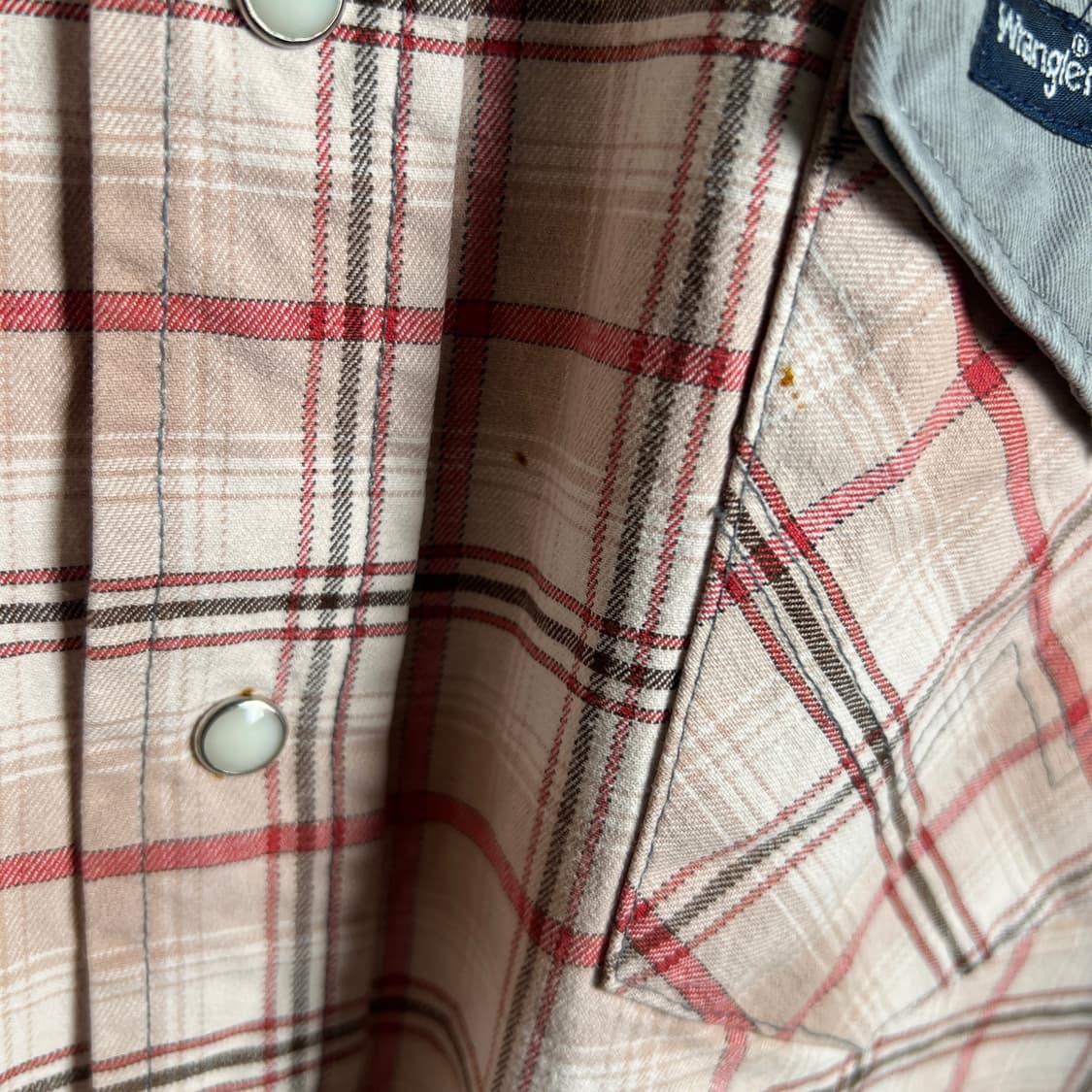 랭글러 포켓 디테일 웨스턴 체크 셔츠  상품이미지8