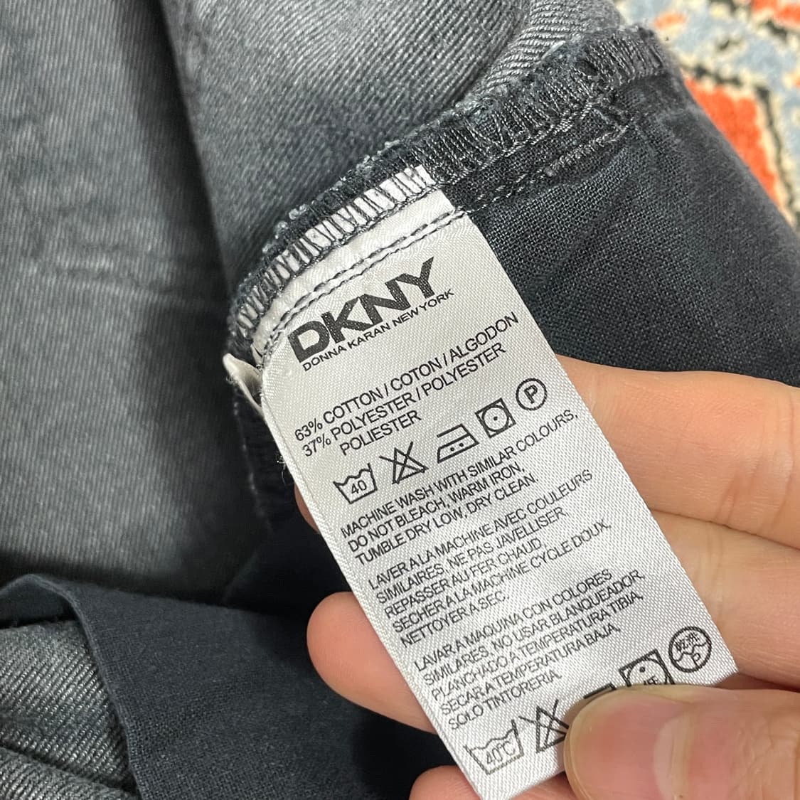 DKNY 흑청 데님 팬츠 남성34 상품이미지4