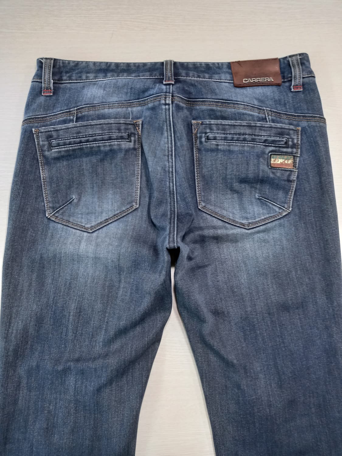 34 CARRERA 약기모 워싱 스판 슬림일자진 진청 34-585 상품이미지4