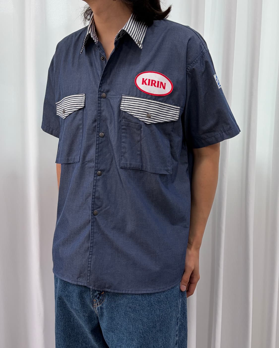 [L]기린 KIRIN 팩토리 워크 셔츠 상품이미지3