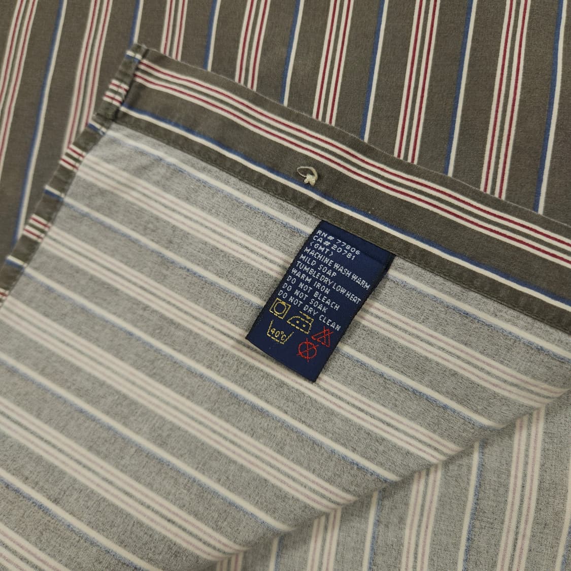 XL(105) 타미 힐피거 스트라이프 오버핏 셔츠 상품이미지5