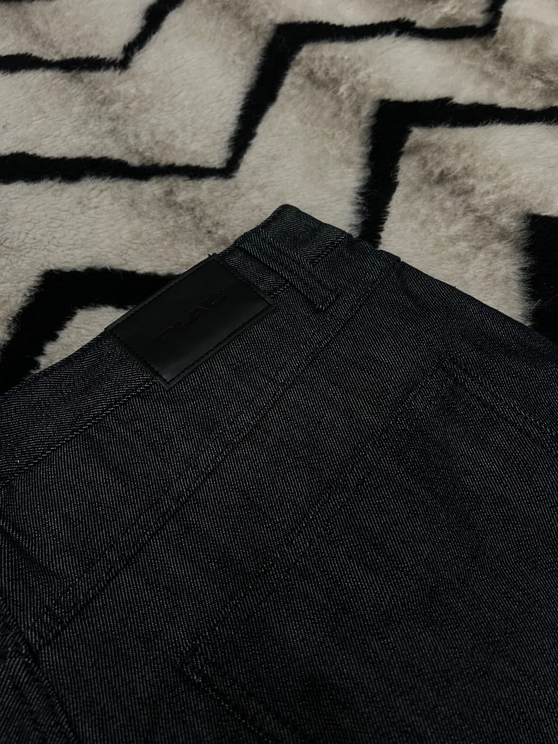 [XL]PLAC 투턱 와이드 데님 반바지/생지 상품이미지1