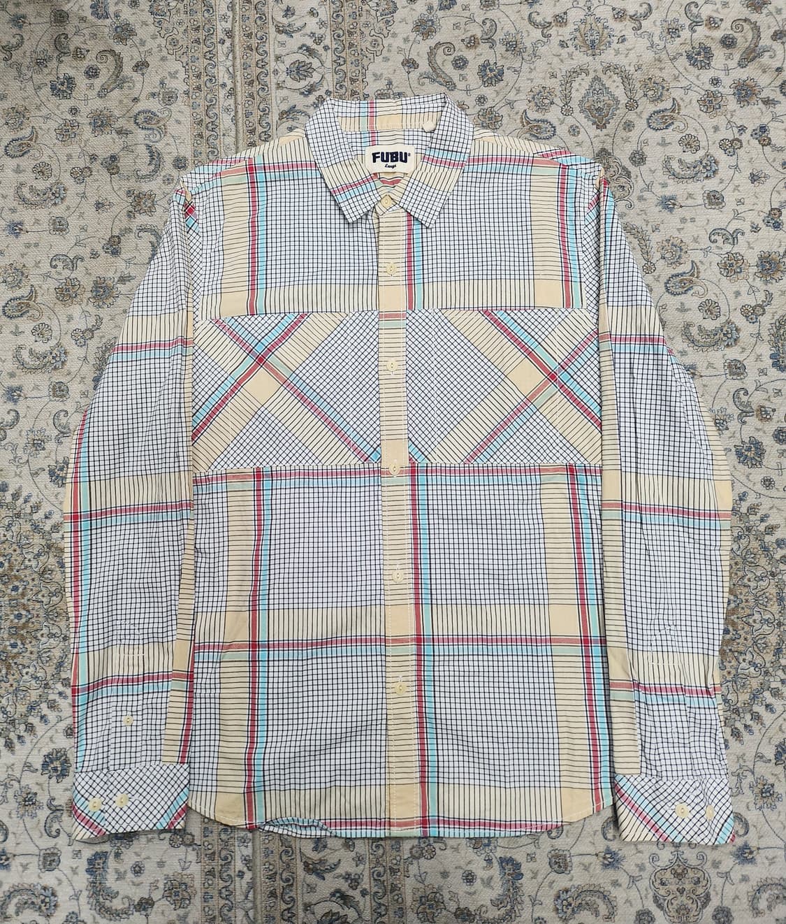 FUBU 후부 올드스쿨 체크 셔츠 100 상품이미지1