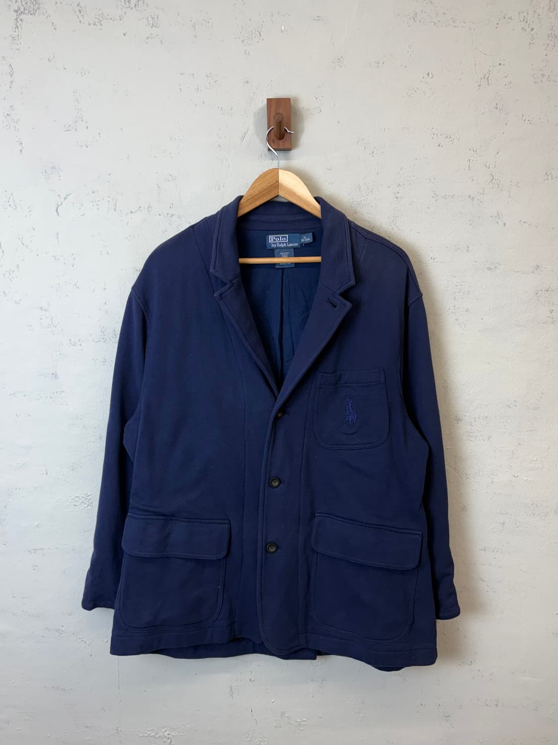폴로랄프로렌 빈티지 빅포니 네이비 코튼 자켓 상품이미지1