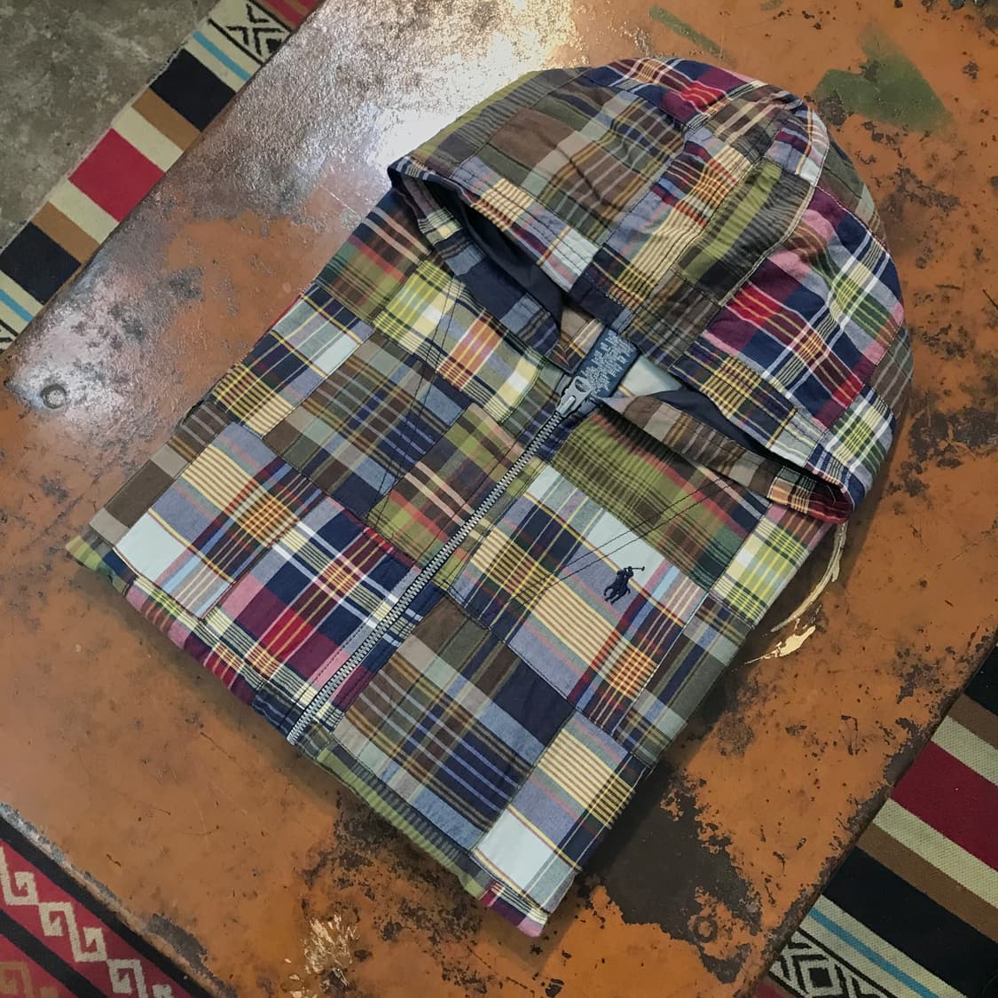 폴로랄프로렌 패치워크 후드 집업 자켓 남성 102 여성 루즈핏 상품이미지1