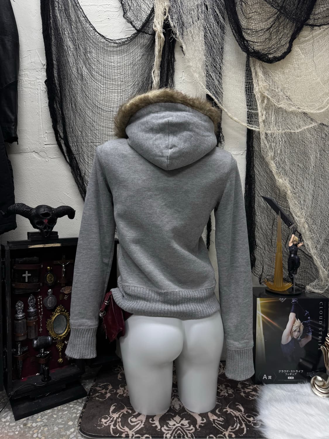 Abercrombie 00s y2k fur hoodie 상품이미지6