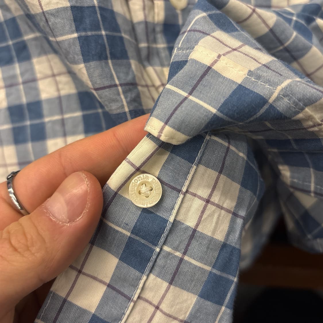 파타고니아 오가닉코튼 미니멀 플래드 타탄체크 반팔 셔츠 N1061 상품이미지7