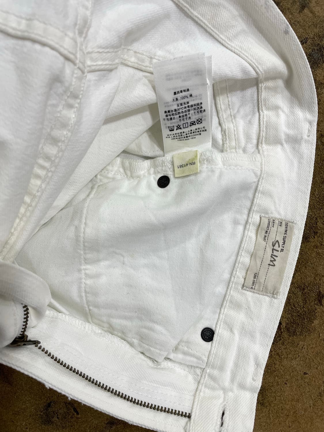 폴로랄프로렌(DS)/화이트 데미지 데님팬츠(31“) 상품이미지6