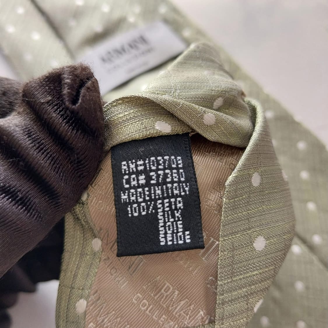 아르마니 꼴레지오니 실크 도트 넥타이 8.5cm A+등급 A1587
 상품이미지10