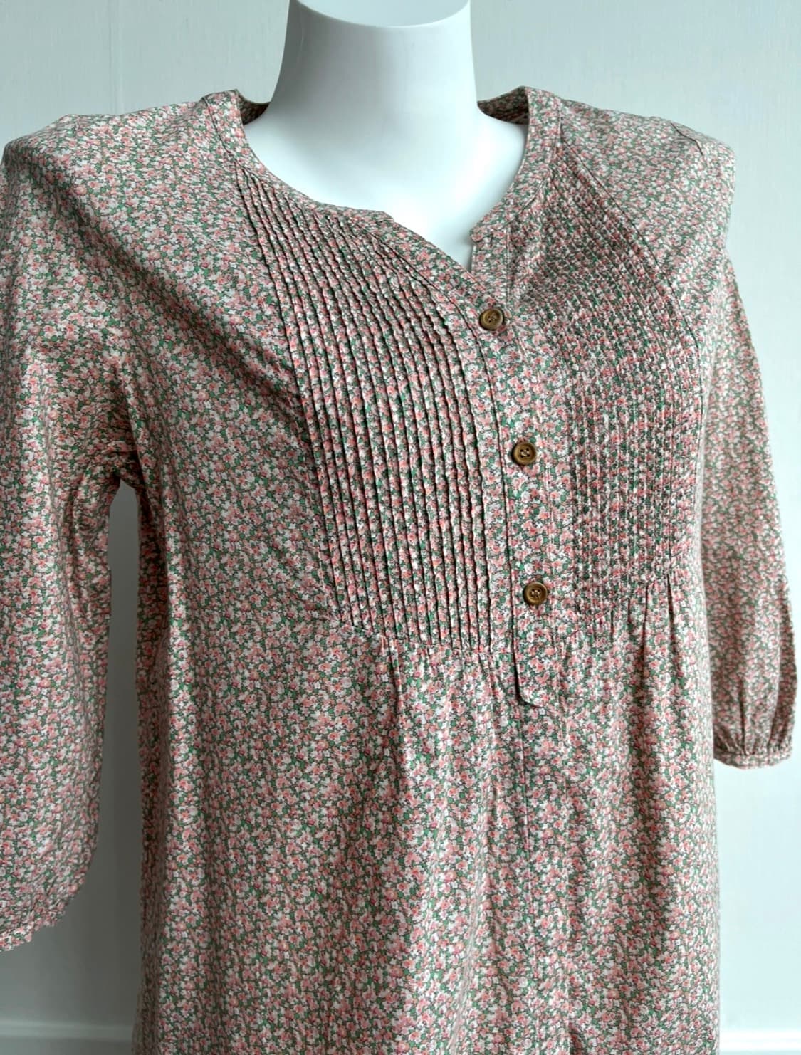 earth music & ecology 잔꽃 내추럴 블라우스 원피스 상품이미지2