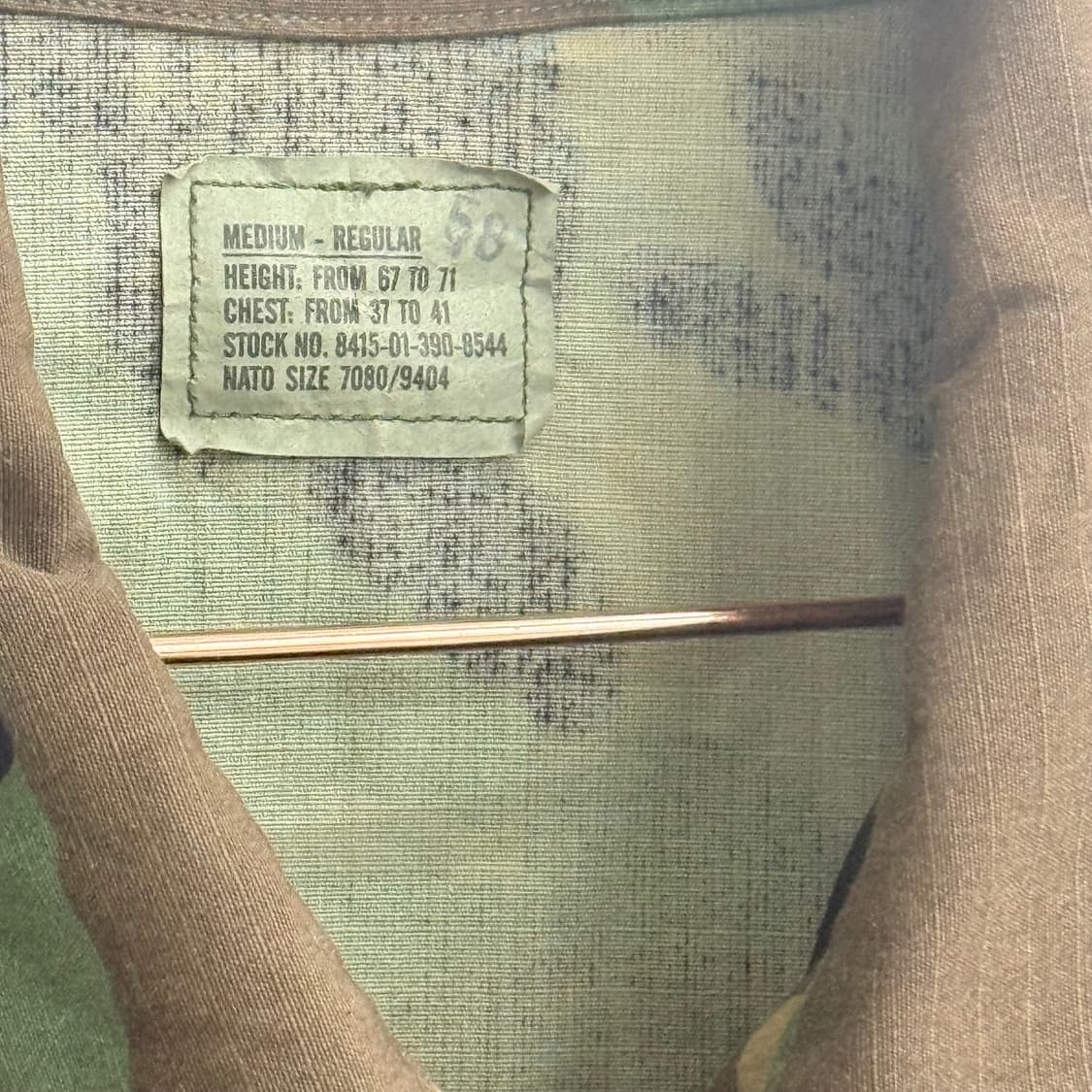 90s us army 미군 우드랜드 카모 전투복 자켓 m 상품이미지2