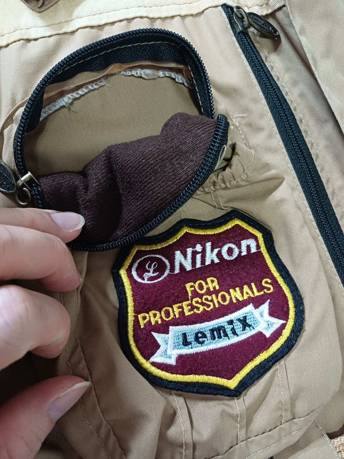 [M] 빈티지 니콘 포토그래퍼 베스트 자켓 상품이미지5