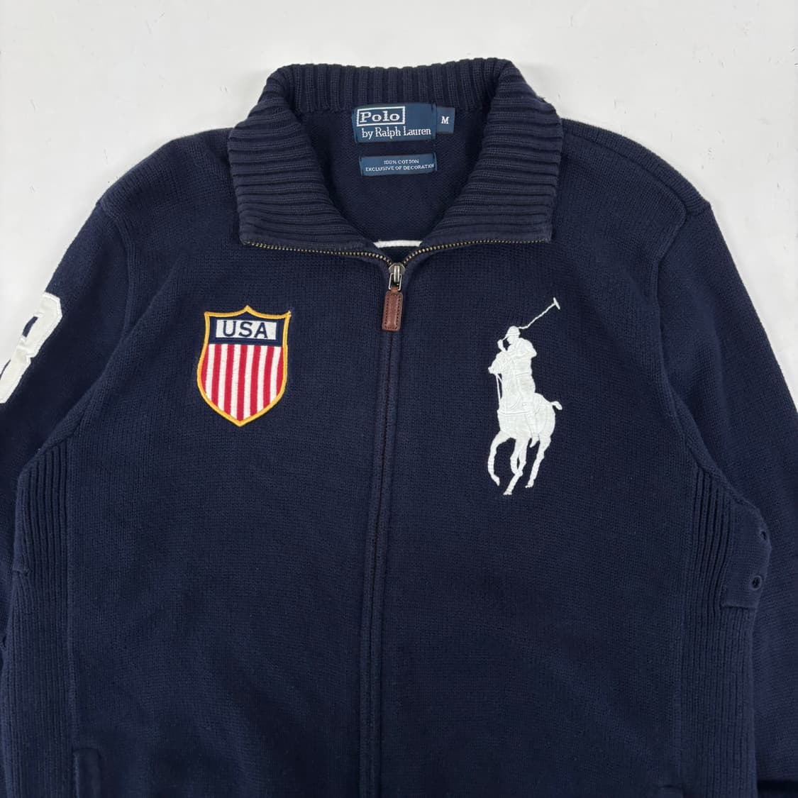 폴로 빅포니 USA 니트 집업 상품이미지4