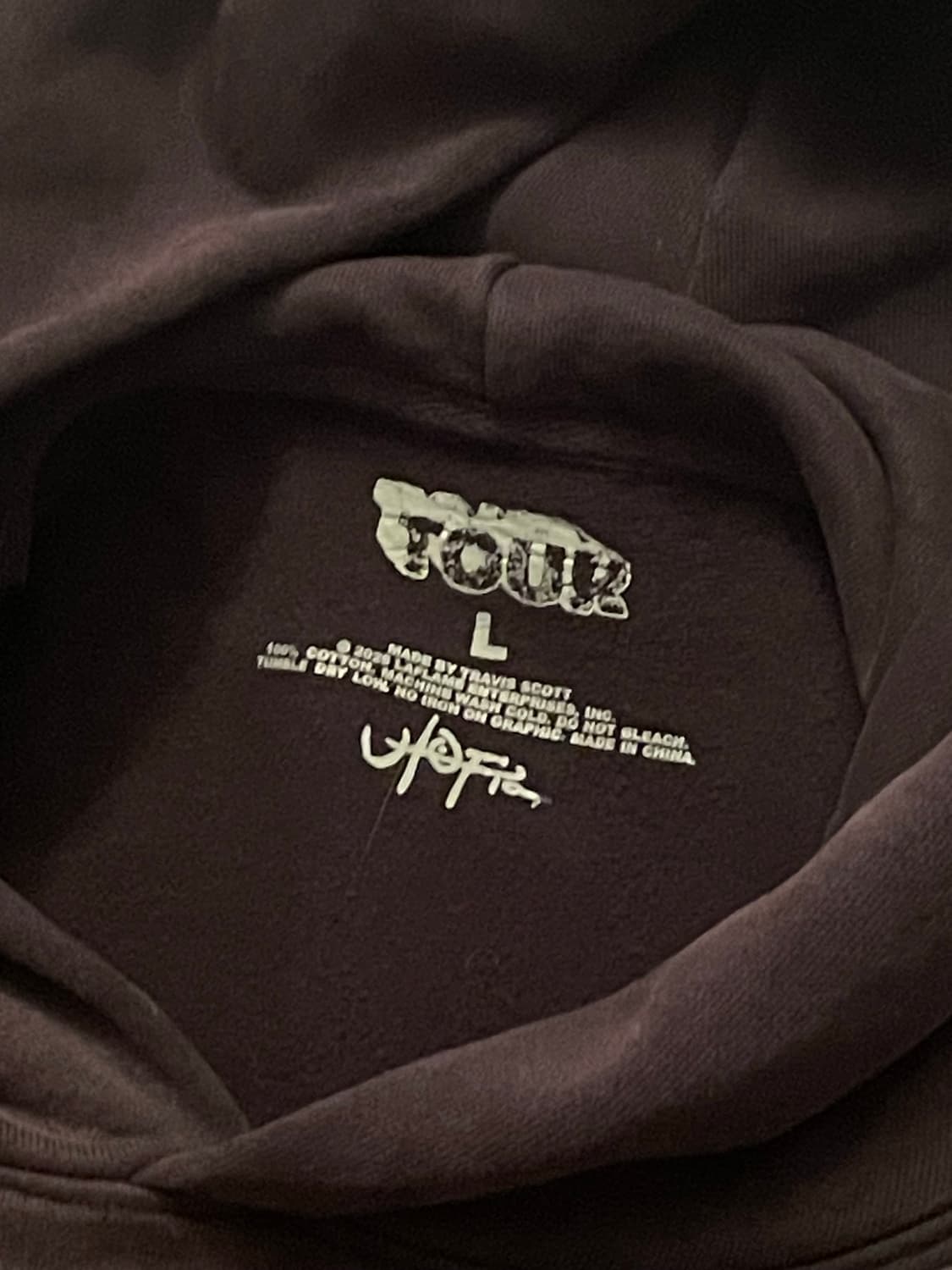 트래비스 스캇 콘서트 머천 md 후드 상품이미지3