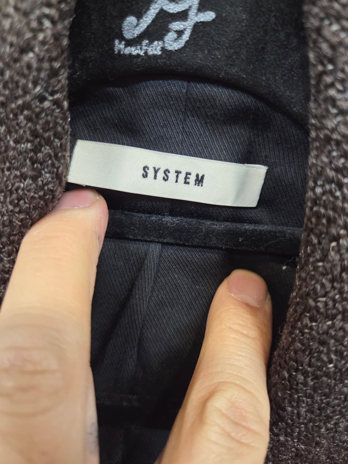 시스템 여성 원버튼 울 자켓 코트 160 s 상품이미지3