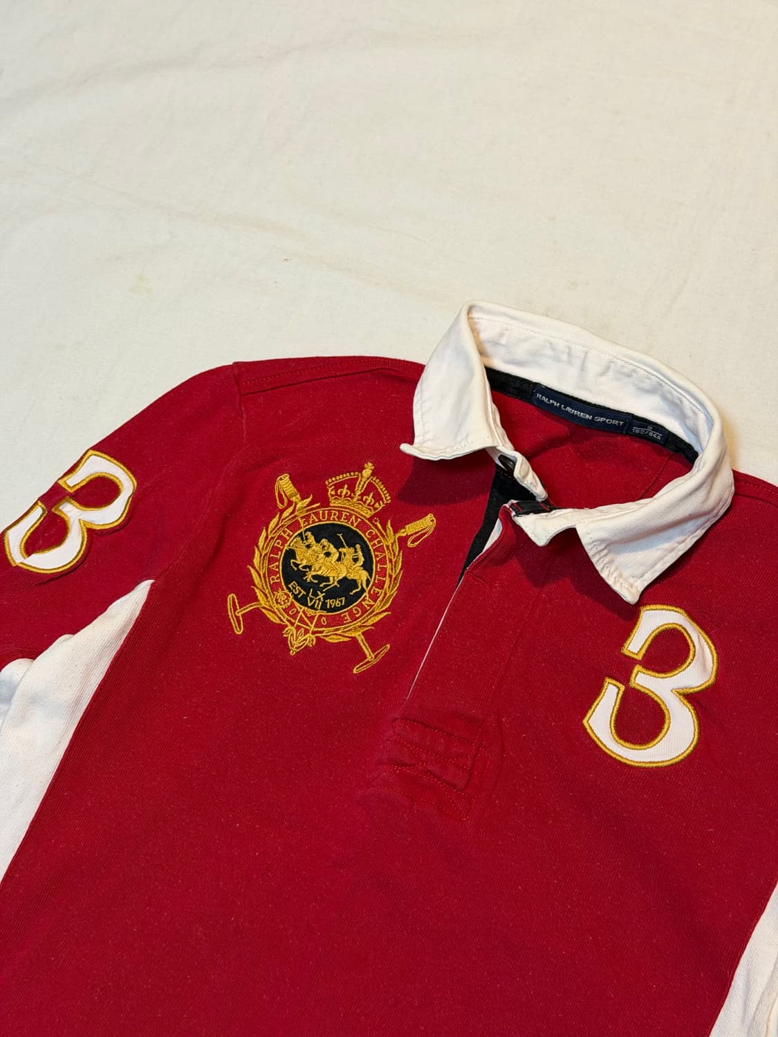 폴로 랄프로렌 스포츠 빅포니 치프키프 롱슬리브 럭비티 레드 상품이미지3