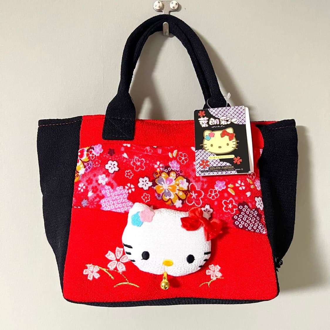 hello kitty 기모노 플라워 벚꽃 키티 토트백 새상품 상품이미지1