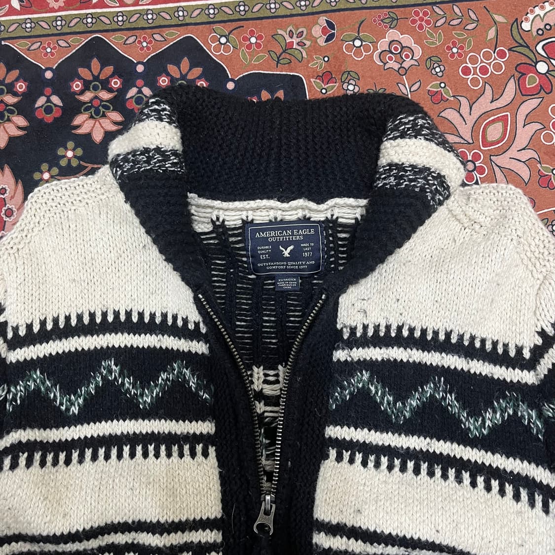 아메리칸이글 노르딕 니트 집업 XS/85 상품이미지2