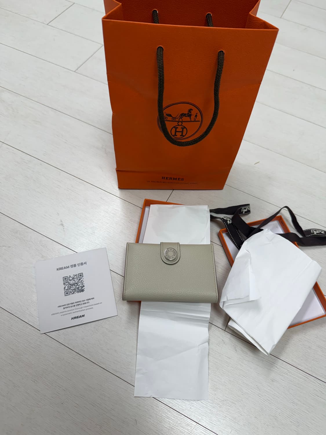 에르메스 RMS 카드 지갑 에버컬러 베통색  상태 9.9999/10  하 상품이미지1