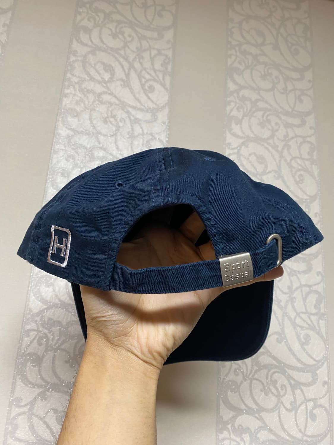 헤리티지플로스 시그니처 로고 볼캡 네이비 os 상품이미지2