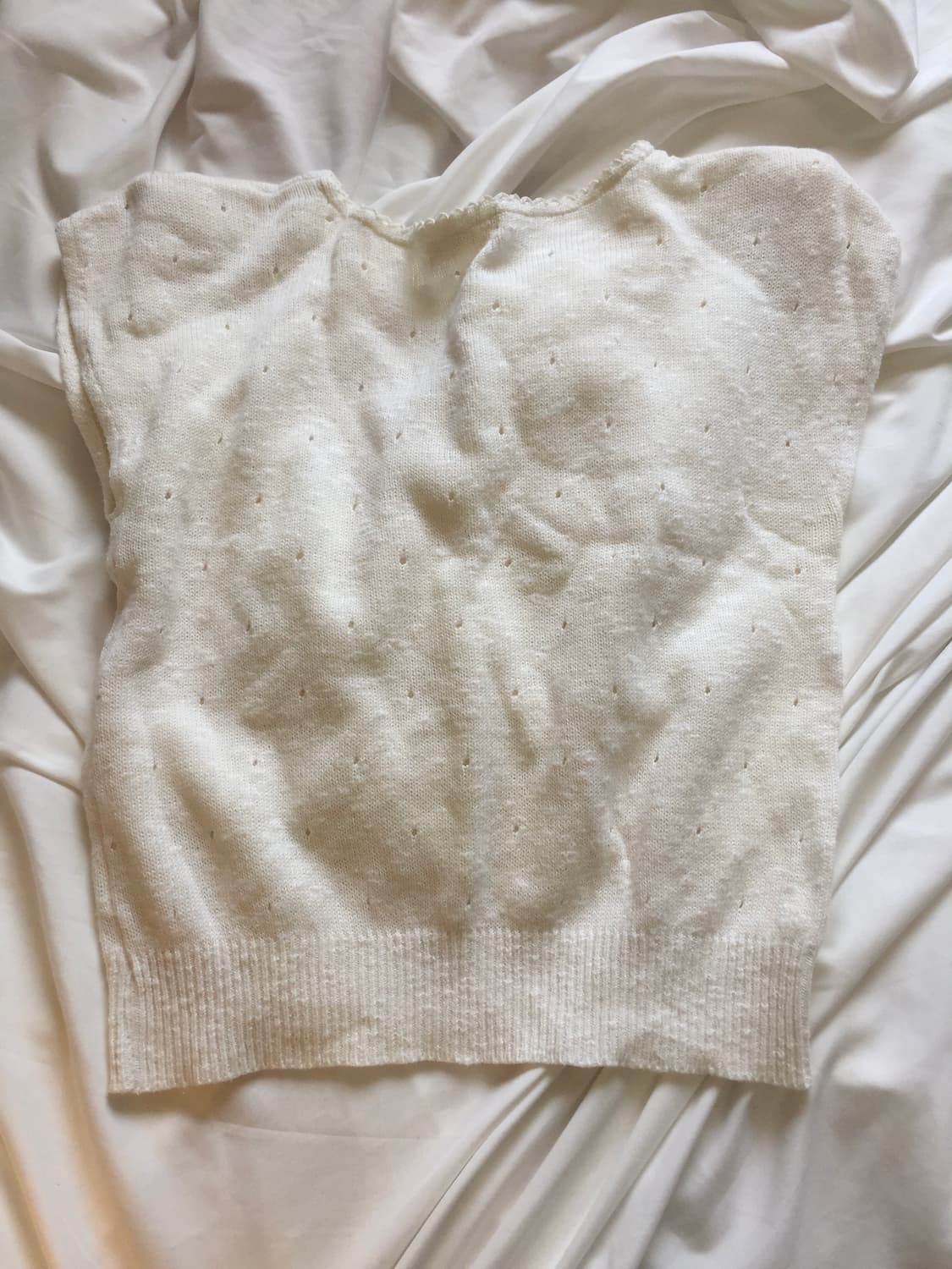 리본 펀칭 반팔니트 상품이미지4