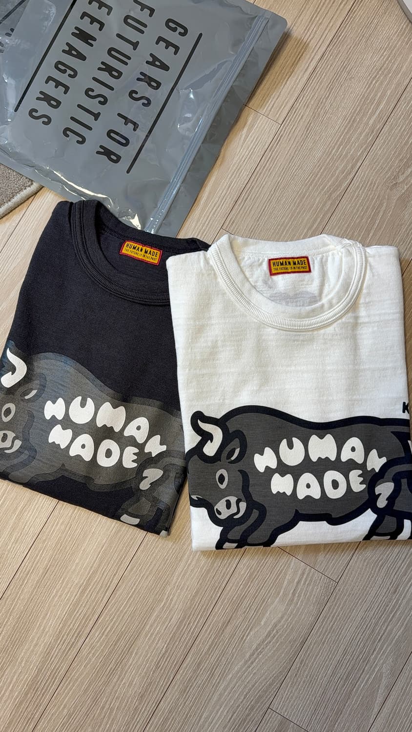 [L] 휴먼메이드 고베 티 화이트 상품이미지1