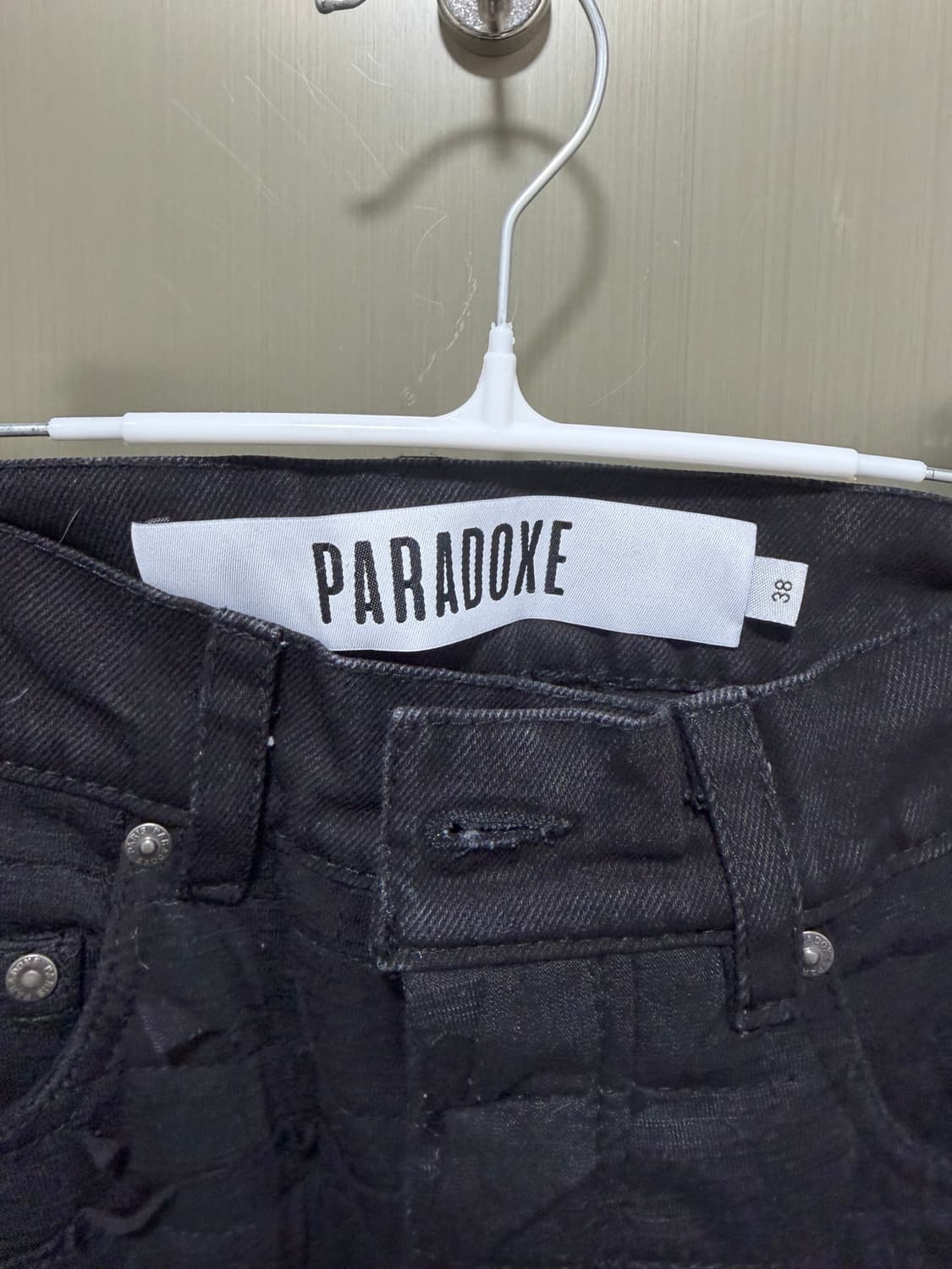 PARADOXE 블랙 데님 팬츠 상품이미지3