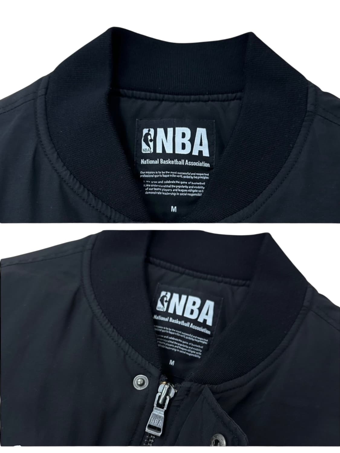 NBA 골든스테이트 누빔 MA-1 항공점퍼 블랙 (M) 상품이미지3