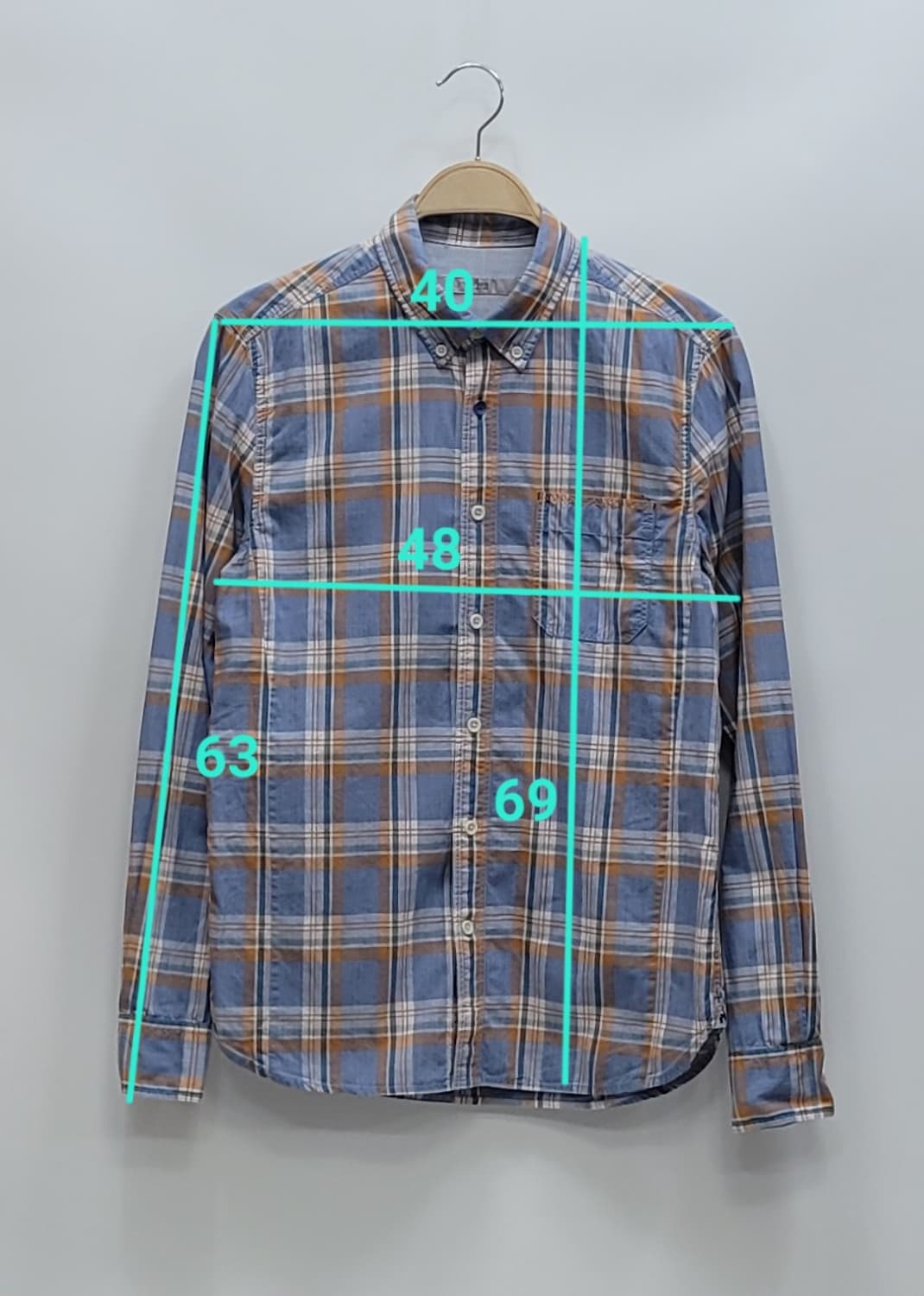 Series 시리즈 코튼 체크 셔츠 / 남 95 BL
 상품이미지10