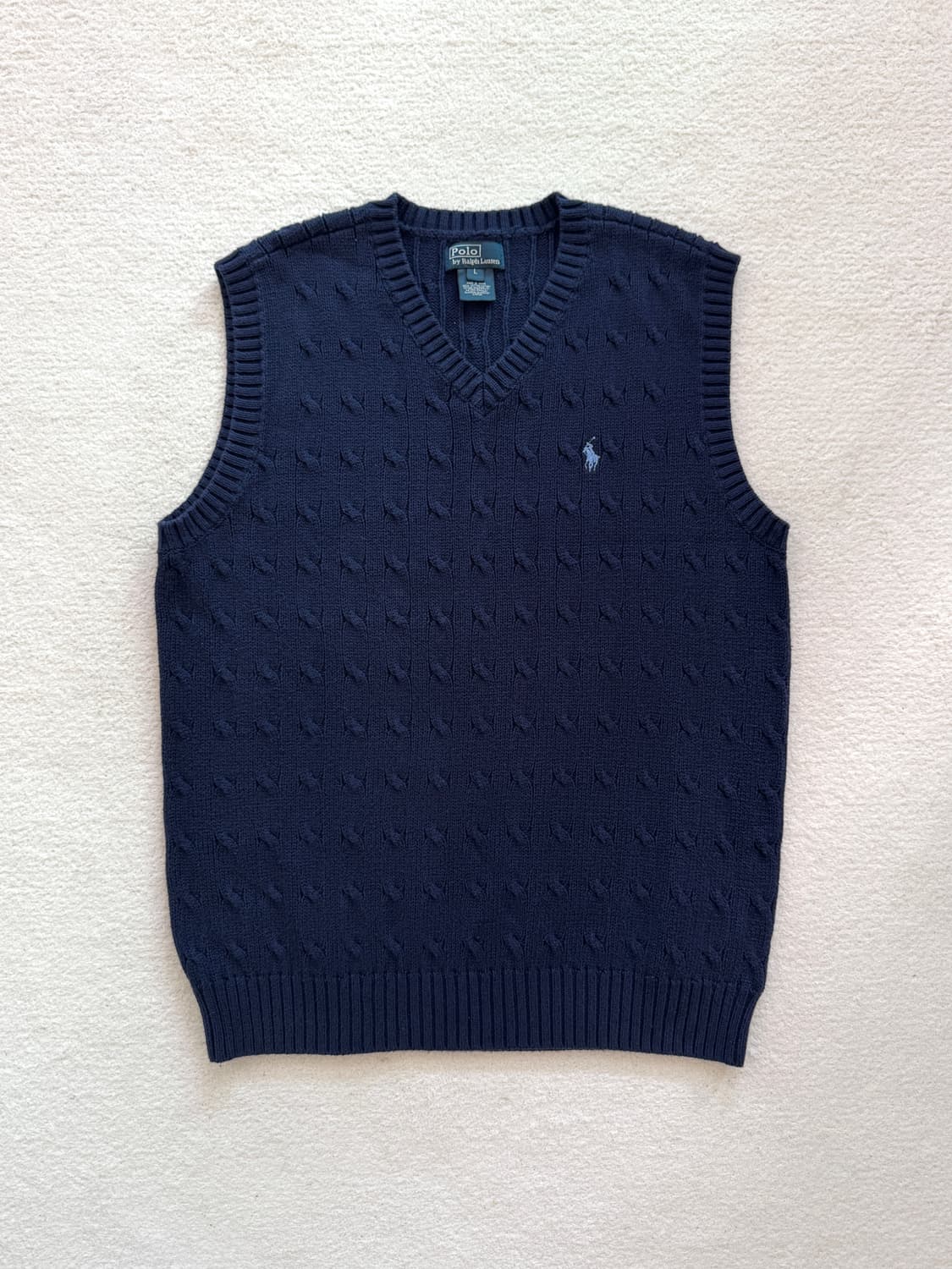 폴로 네이비 니트 조끼 배스트 상품이미지2