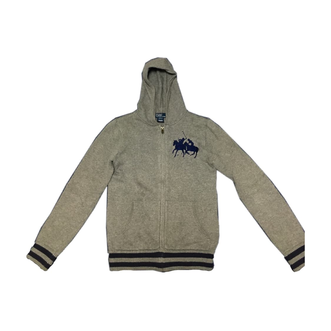 빈티지 폴로 니트 집업 상품이미지1