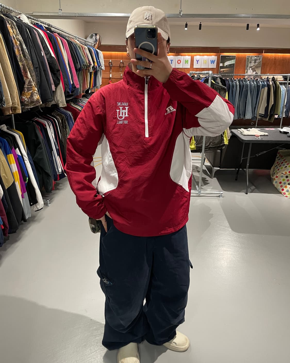 러셀 반집업 바람막이 웜업 상품이미지3