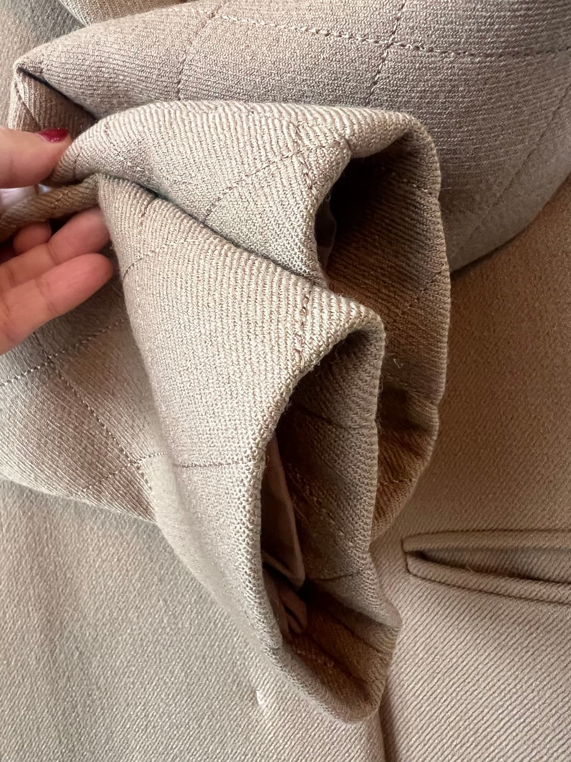 클럽모나코 여성 카멜베이지 간절기코트 울코트  상품이미지5