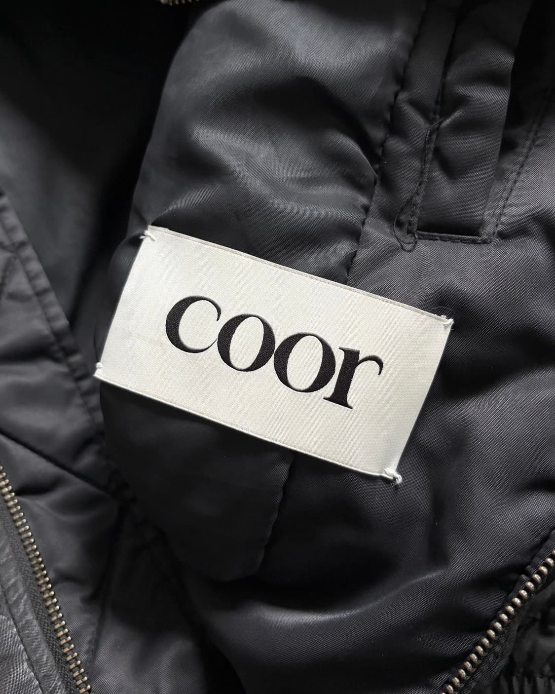 Coor 쿠어 워시드 블랙 MA-1 봄버 자켓 상품이미지4