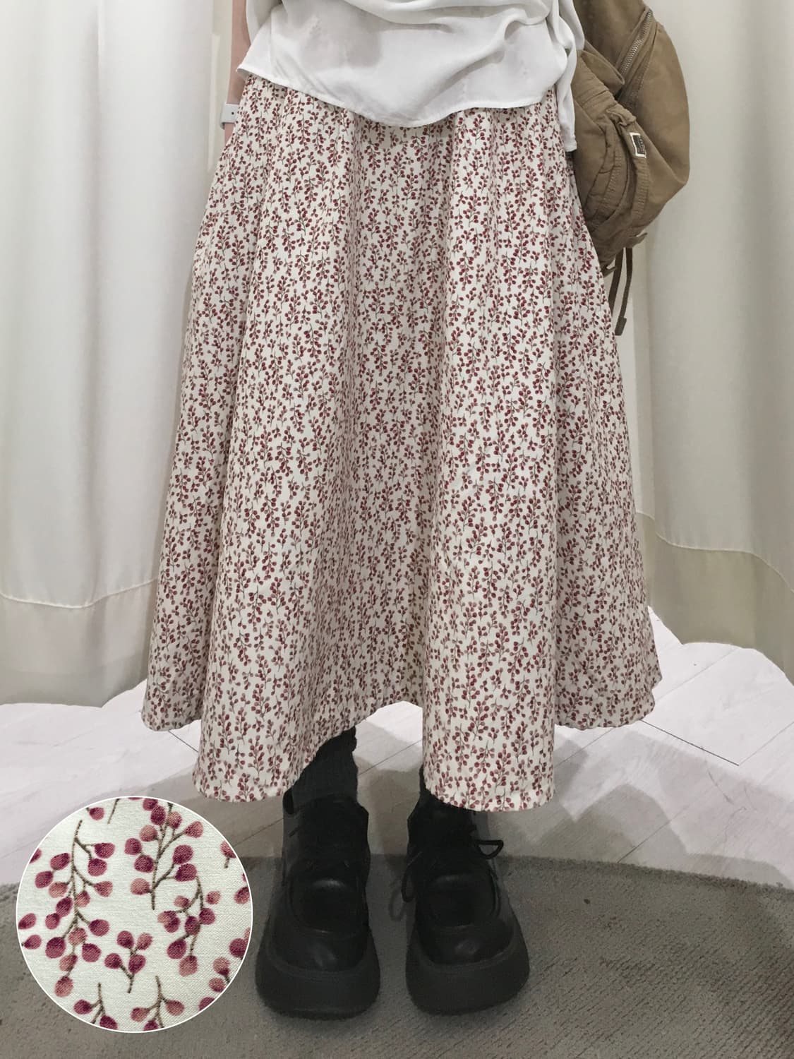 earth music flower skirt 상품이미지1