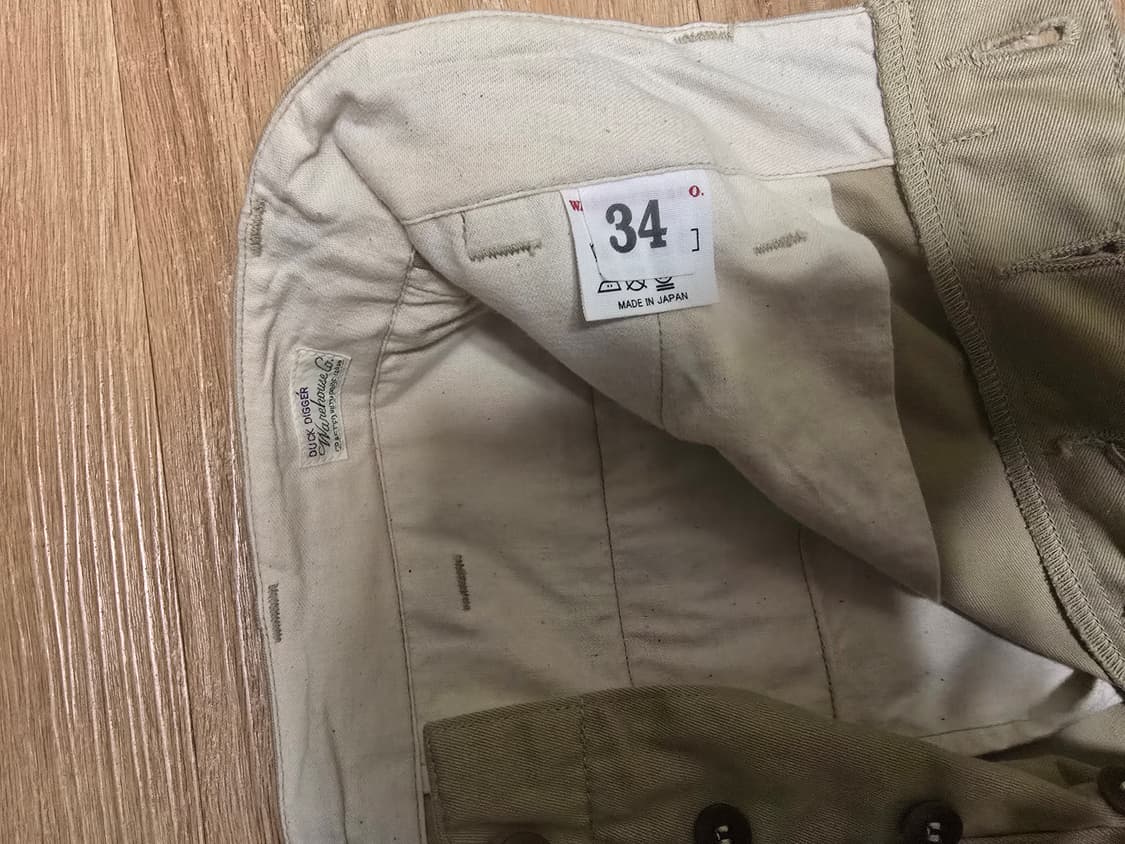 웨어하우스 1082 치노팬츠 베이지 34사이즈 상품이미지2